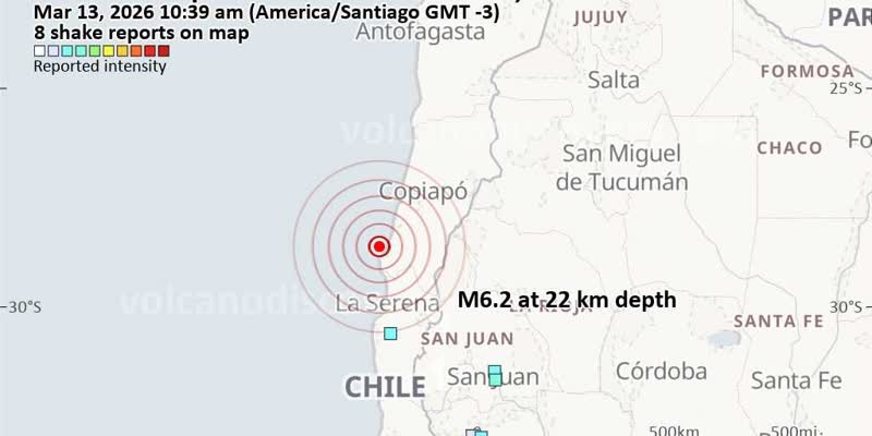 Земетресение с магнитуд 6,3 разтърси Чили